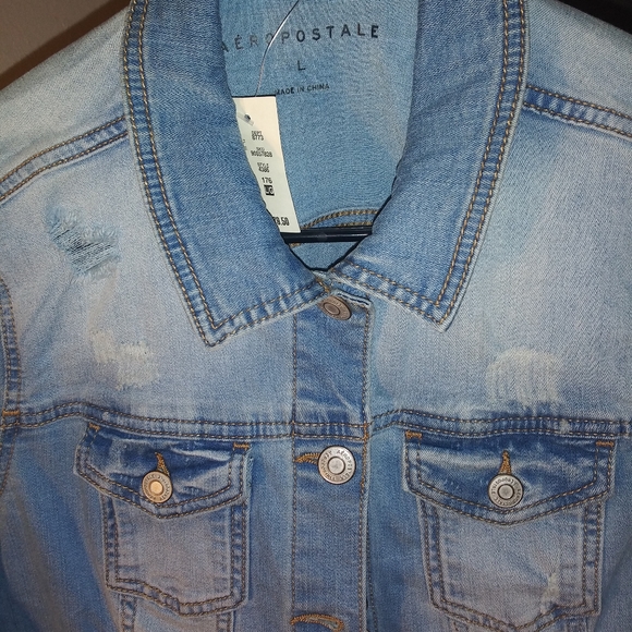Aeropostale Jean jacket Size LG - Picture 2 of 5